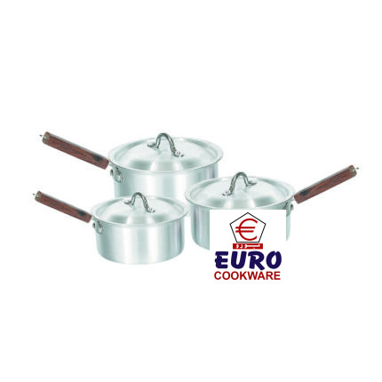 Sauce Pan Slavo (SPS) with Wooded Cadium Handle SS-030 M