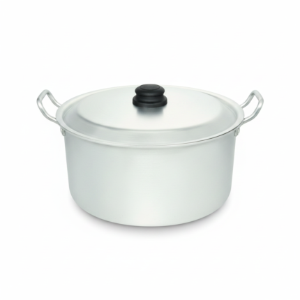 Premium Quality Anodized Round Casserole (Daigchi) with Lid & Handles