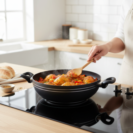 Non Stick Wok Pan Price in Pakistan 36CM Premium Cooking Wok 2