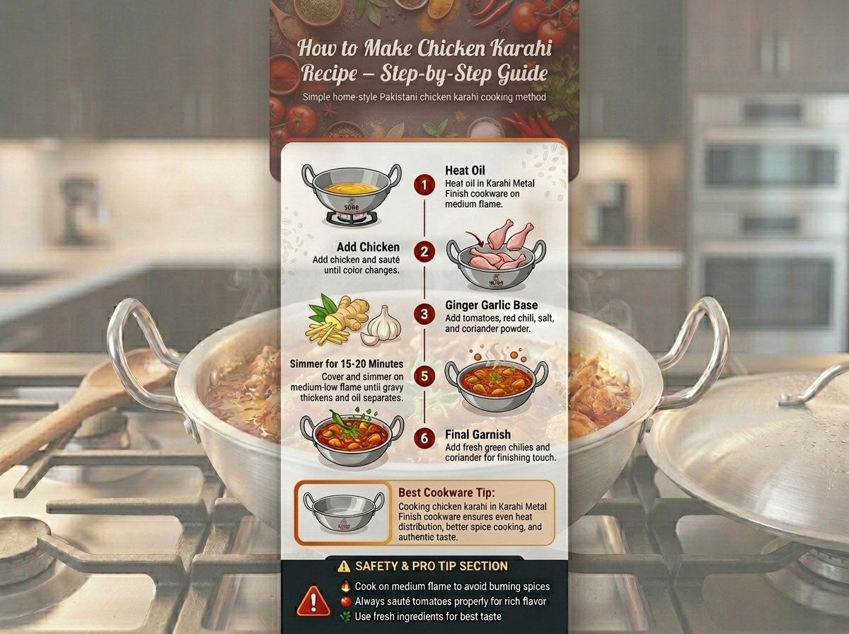 chicken karahi recipe cooking method